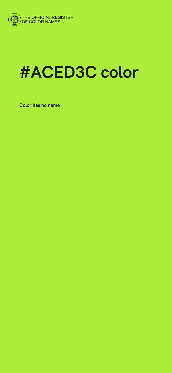 #ACED3C color image