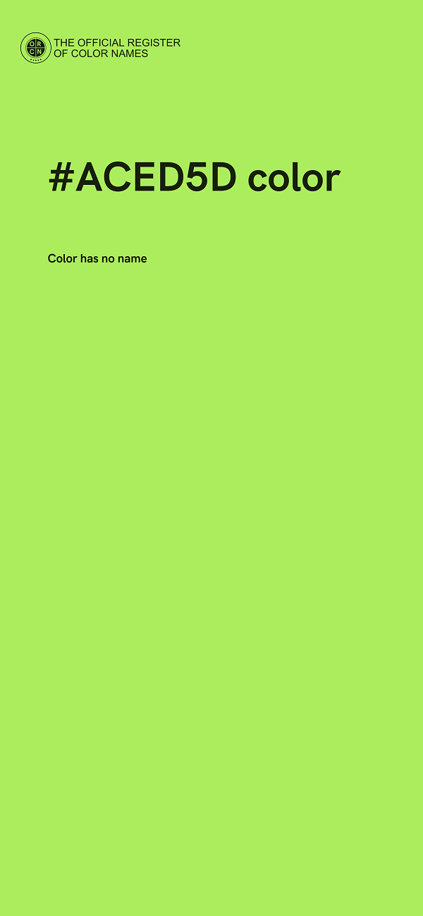 #ACED5D color image
