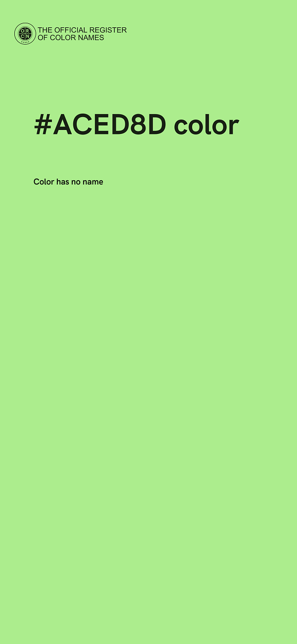 #ACED8D color image