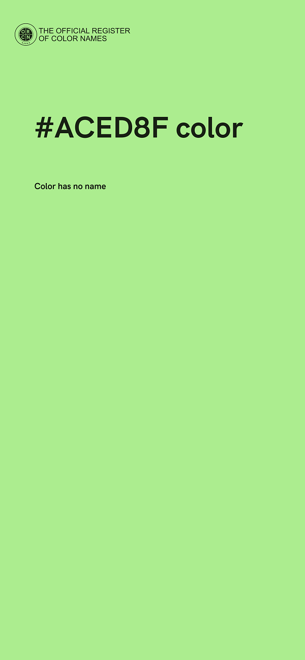 #ACED8F color image