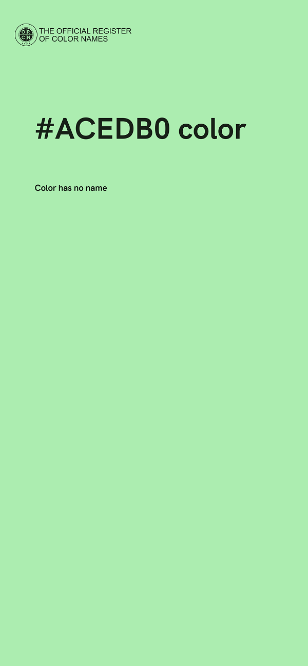 #ACEDB0 color image