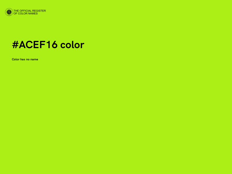 #ACEF16 color image