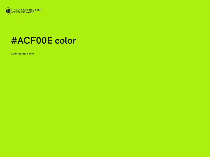 #ACF00E color image