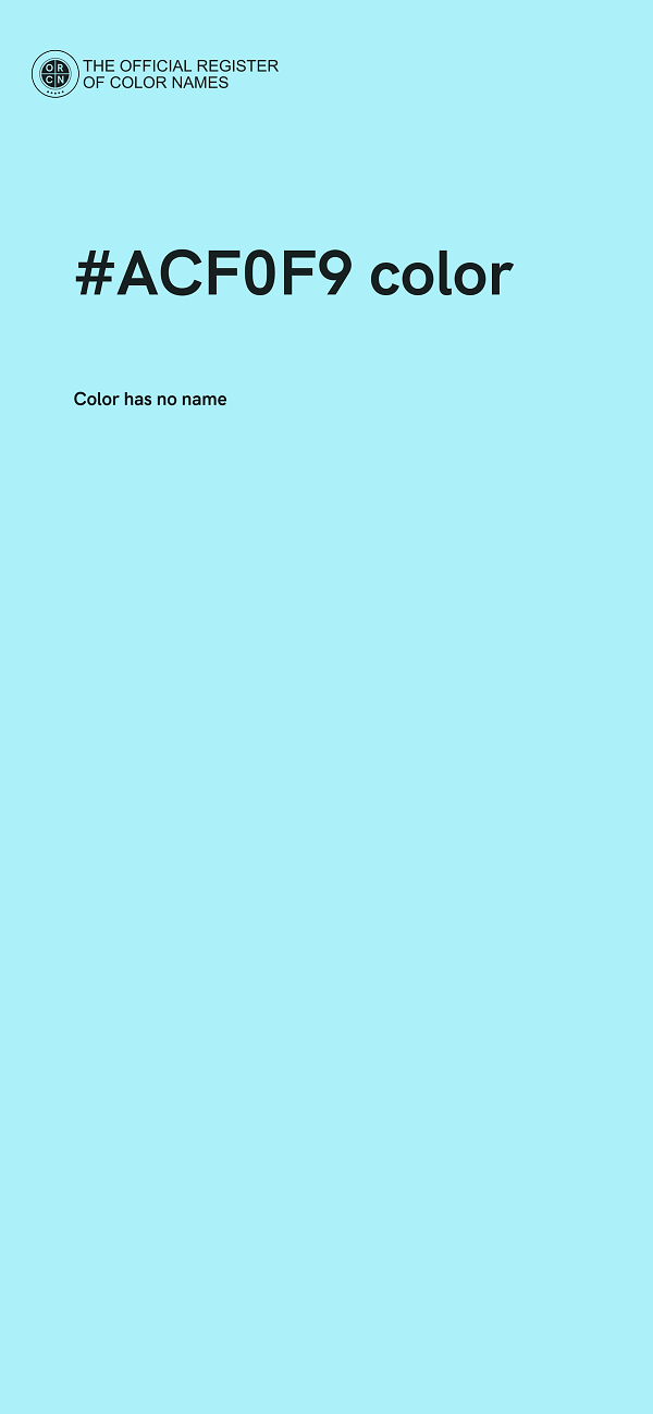 #ACF0F9 color image