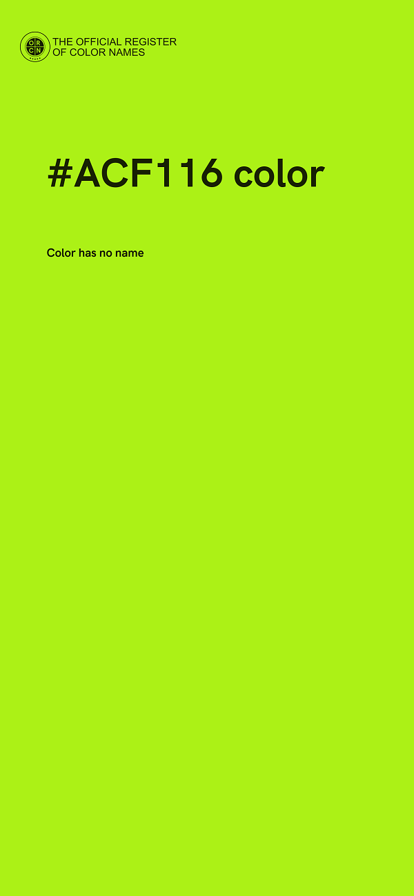 #ACF116 color image