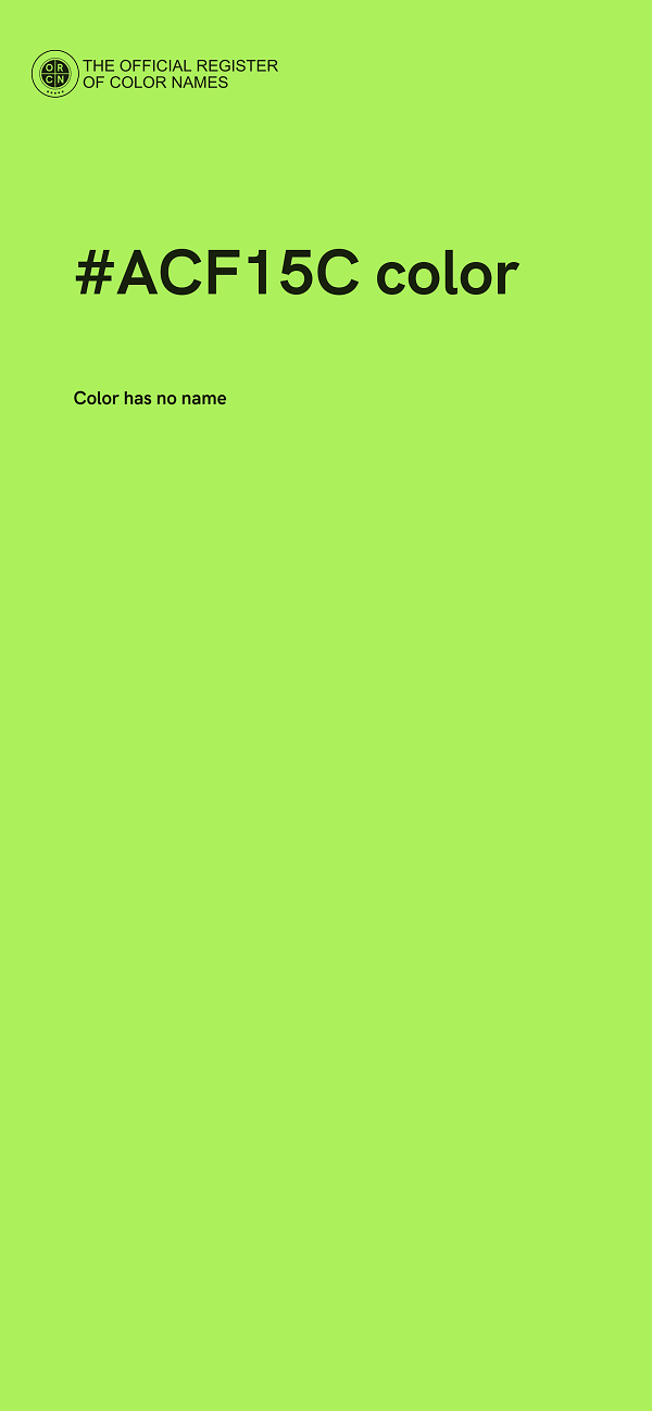 #ACF15C color image