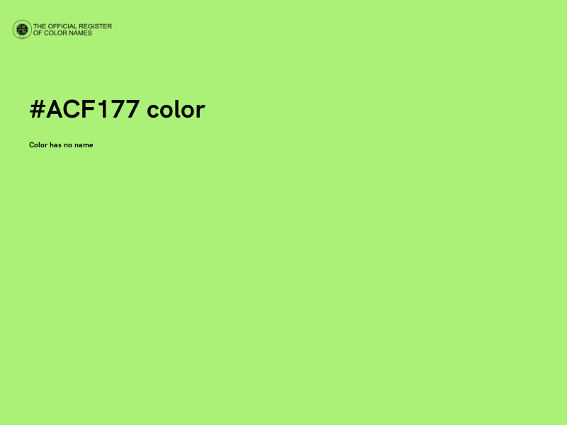 #ACF177 color image