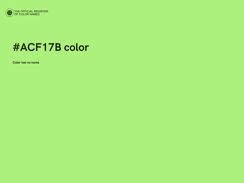 #ACF17B color image