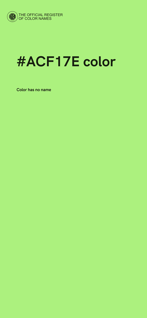 #ACF17E color image