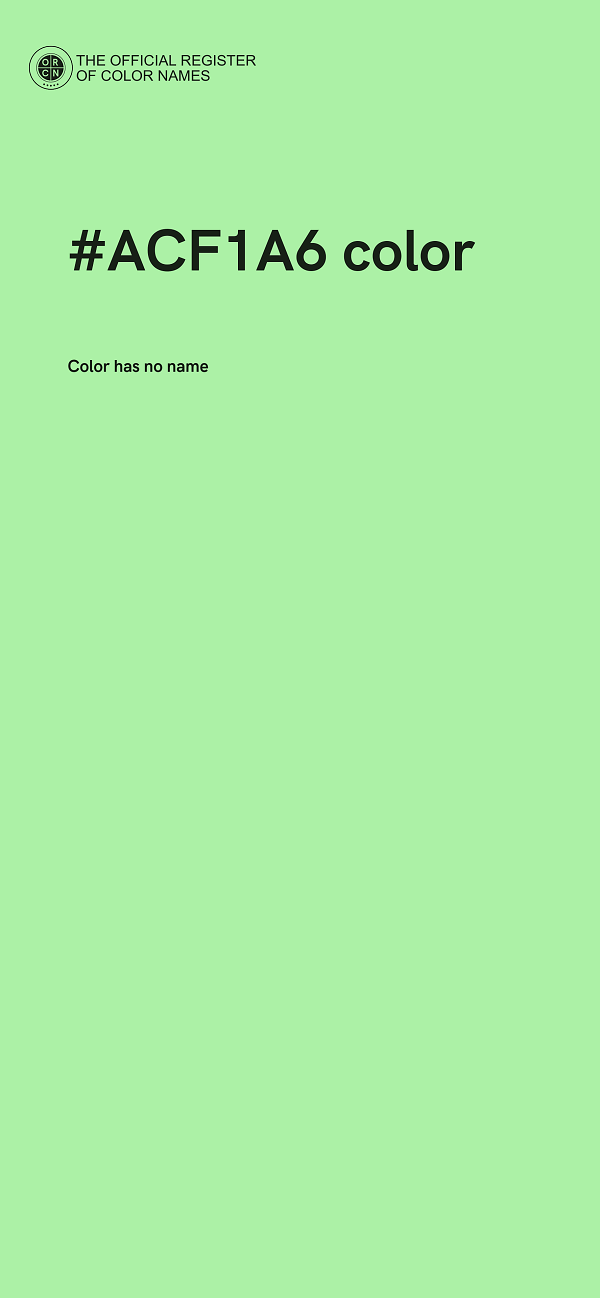 #ACF1A6 color image