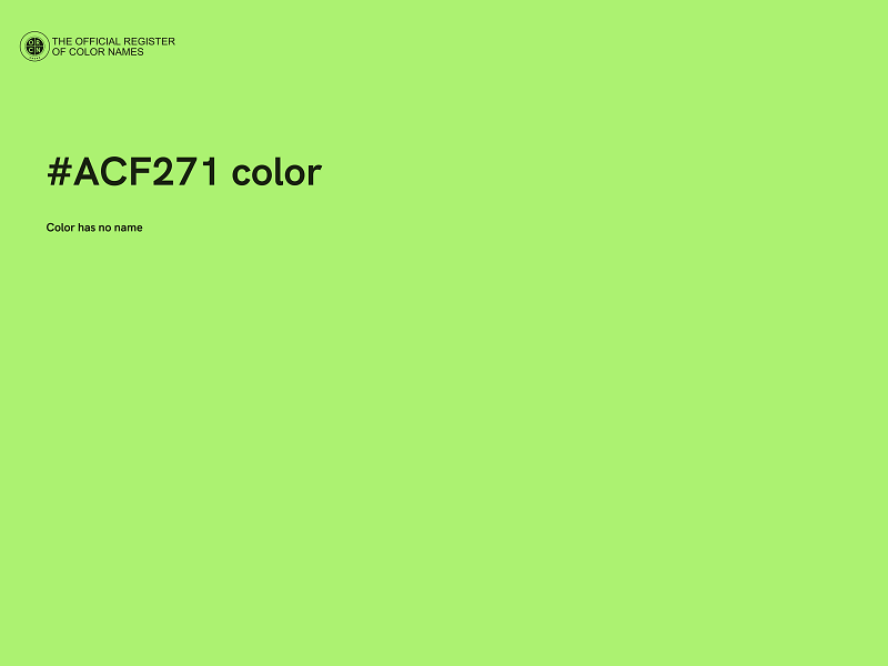 #ACF271 color image