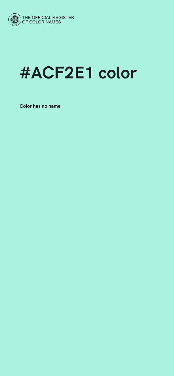 #ACF2E1 color image