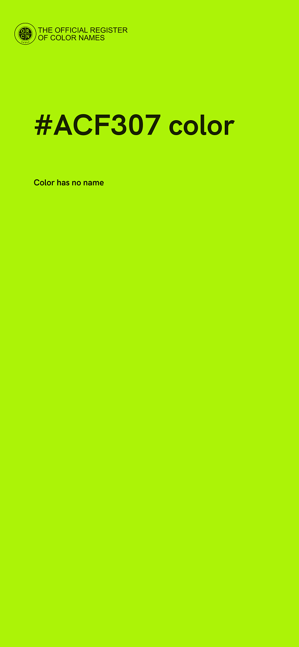 #ACF307 color image