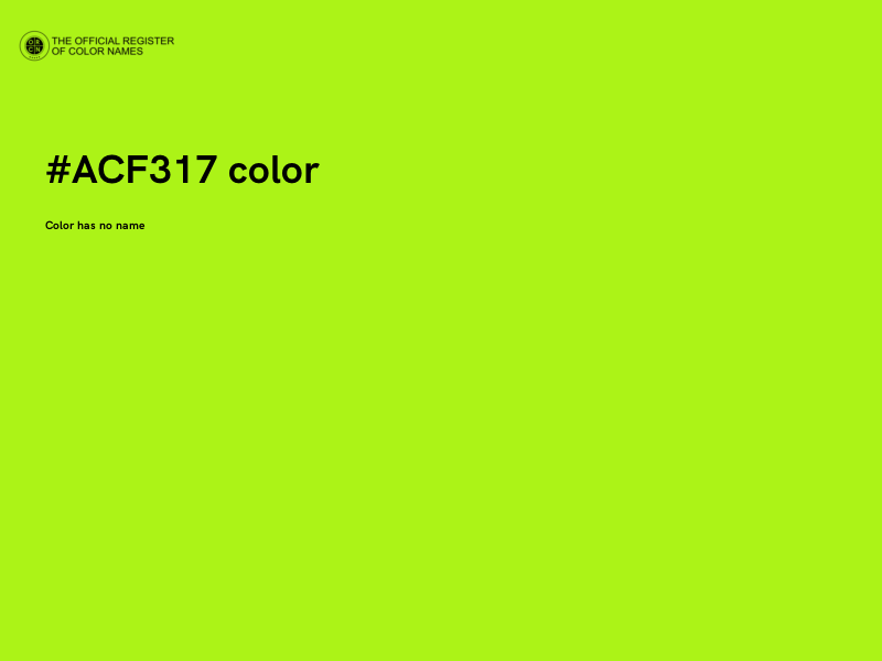 #ACF317 color image