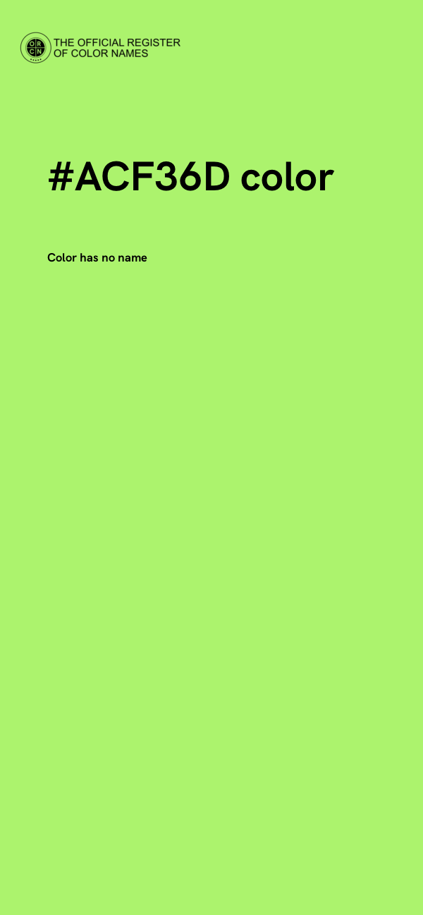 #ACF36D color image