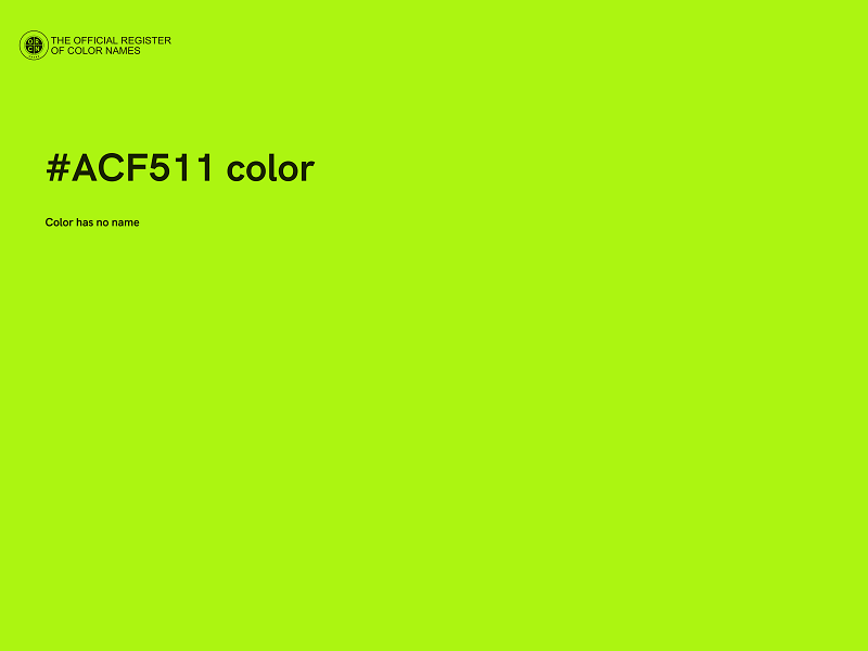 #ACF511 color image