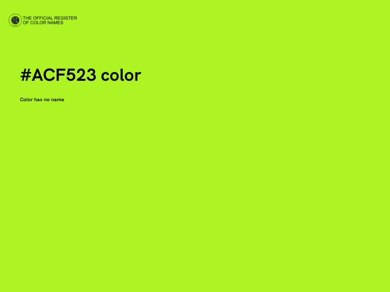 #ACF523 color image