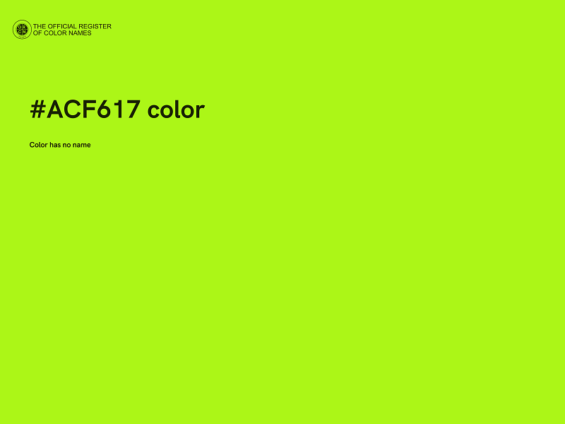 #ACF617 color image