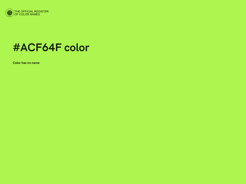 #ACF64F color image