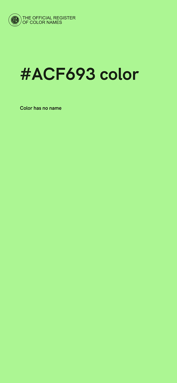 #ACF693 color image
