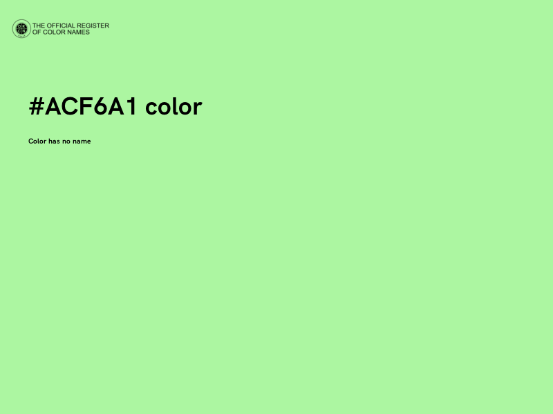#ACF6A1 color image