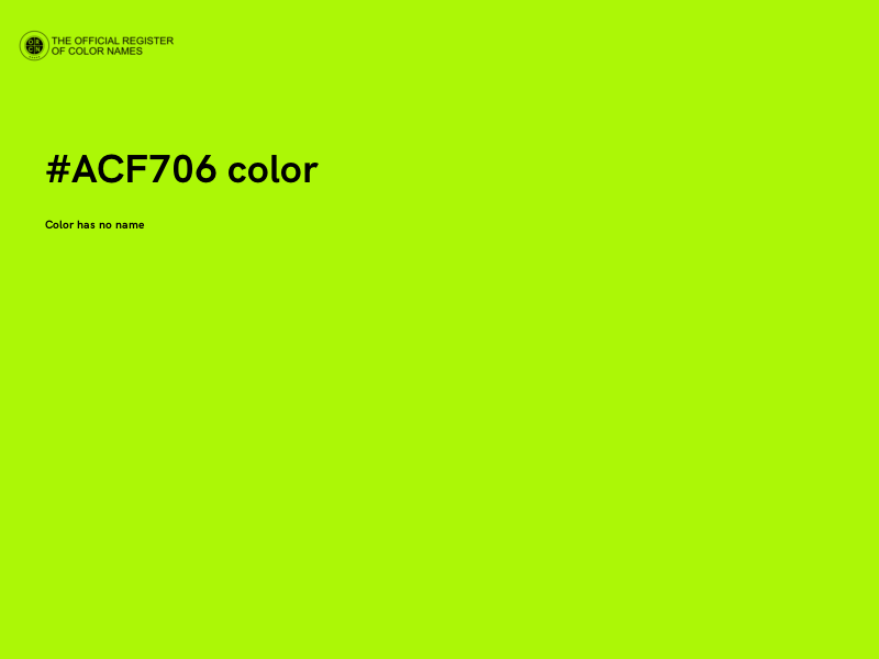 #ACF706 color image