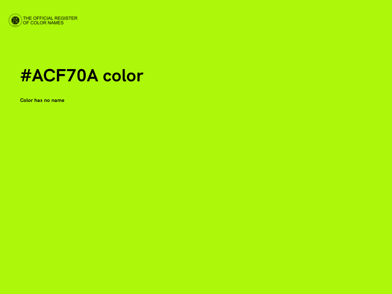 #ACF70A color image