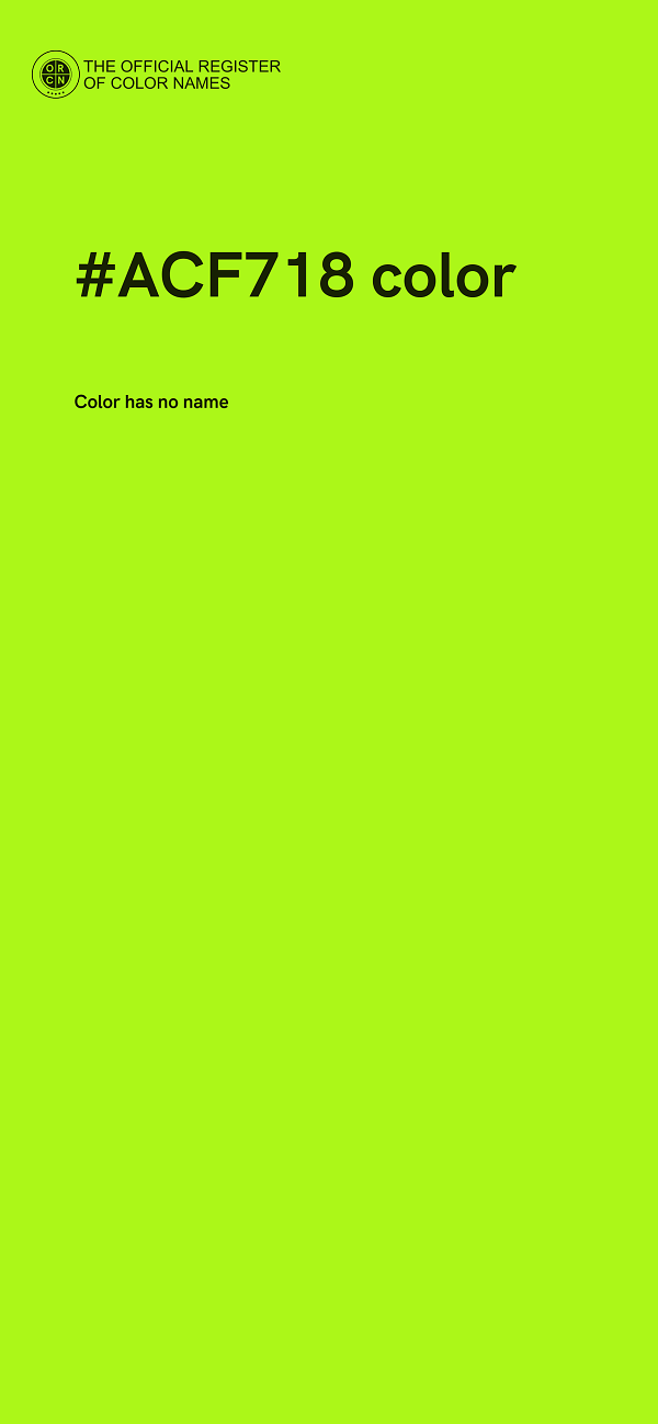 #ACF718 color image