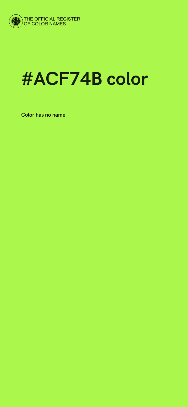#ACF74B color image