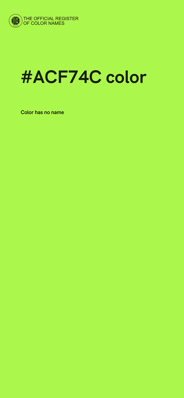 #ACF74C color image