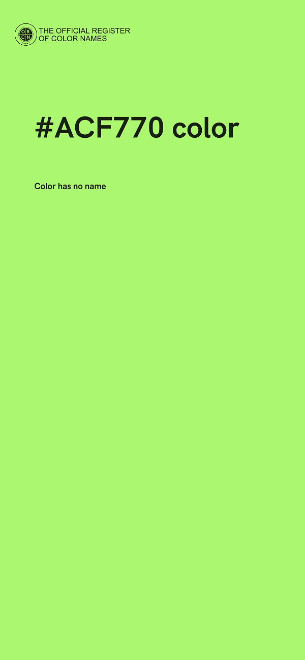 #ACF770 color image