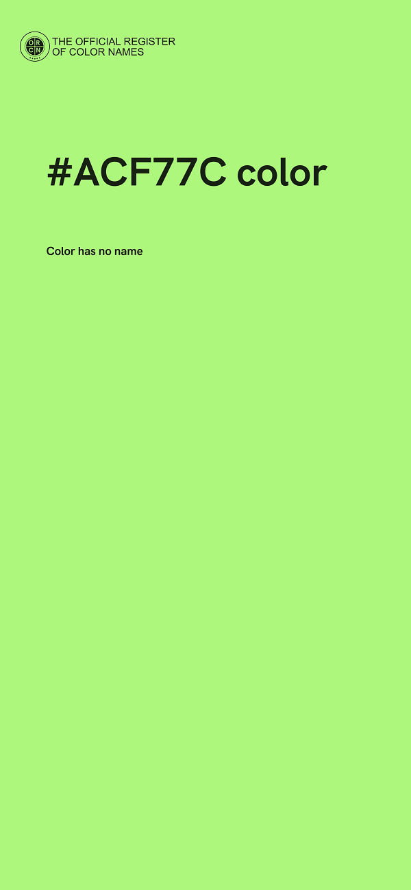 #ACF77C color image