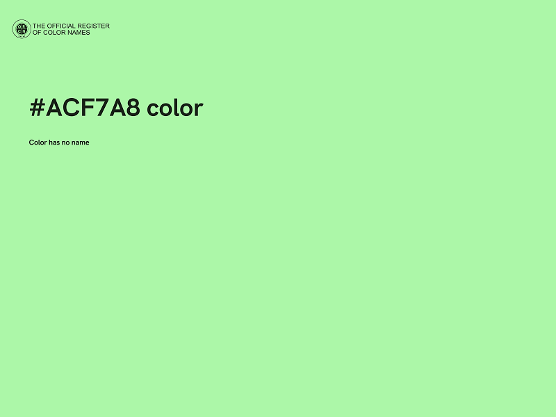 #ACF7A8 color image