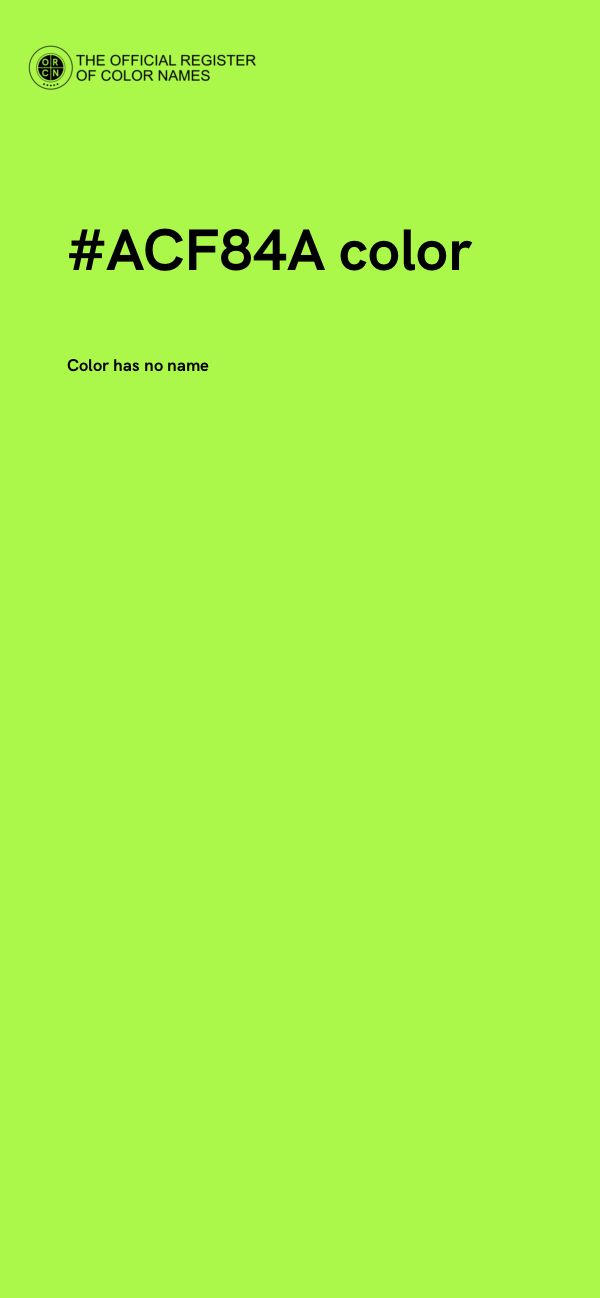 #ACF84A color image