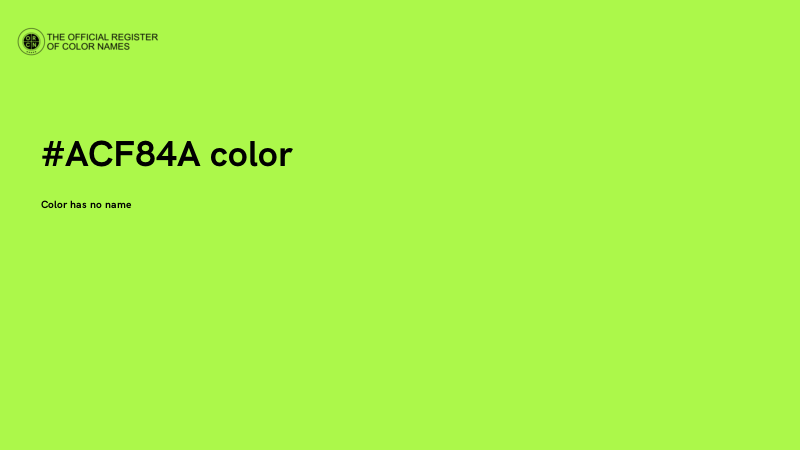 #ACF84A color image