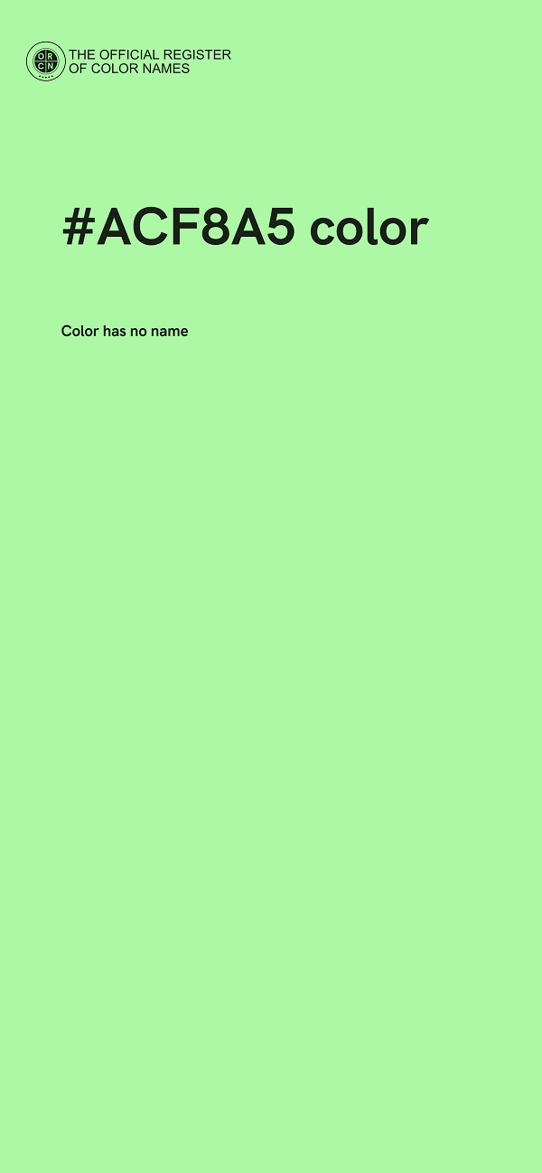 #ACF8A5 color image