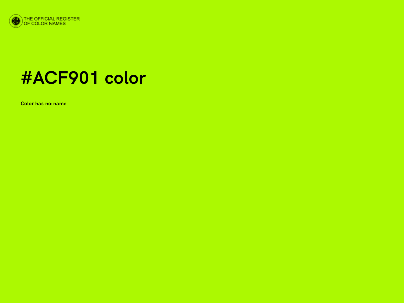 #ACF901 color image