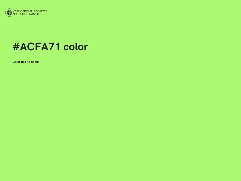 #ACFA71 color image