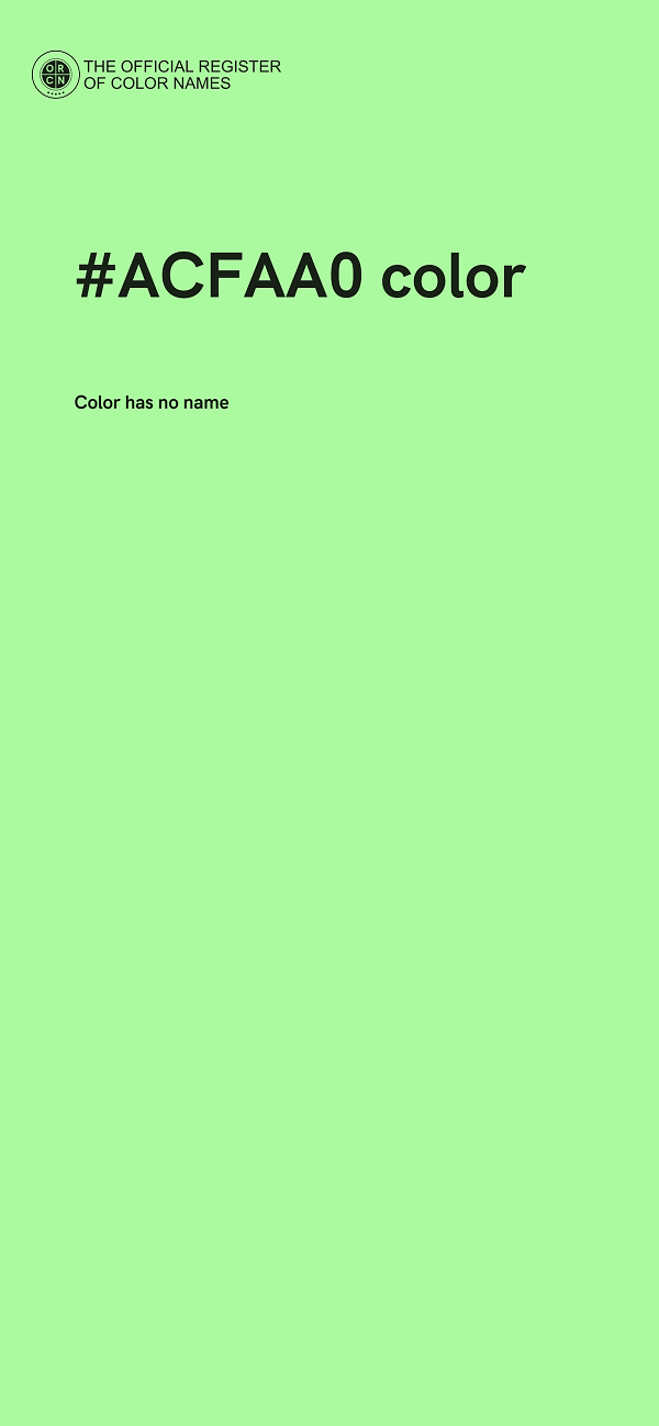 #ACFAA0 color image