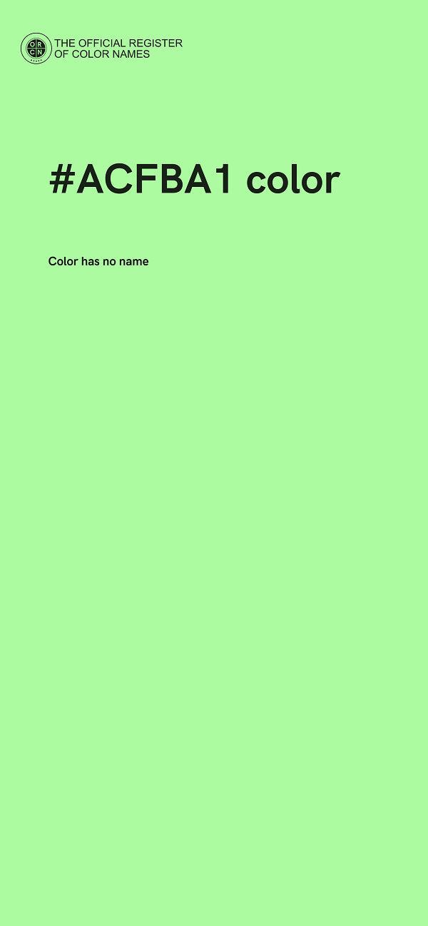 #ACFBA1 color image