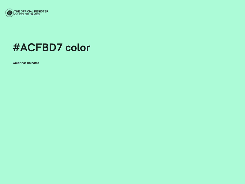 #ACFBD7 color image