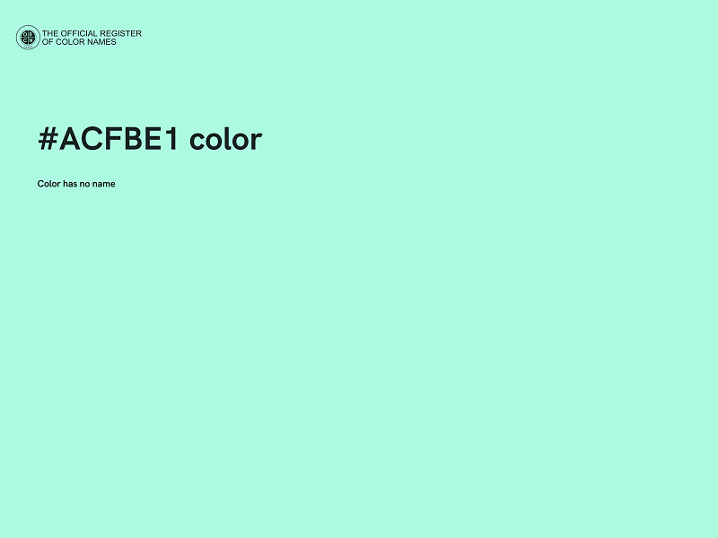 #ACFBE1 color image