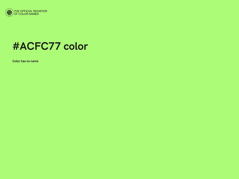 #ACFC77 color image