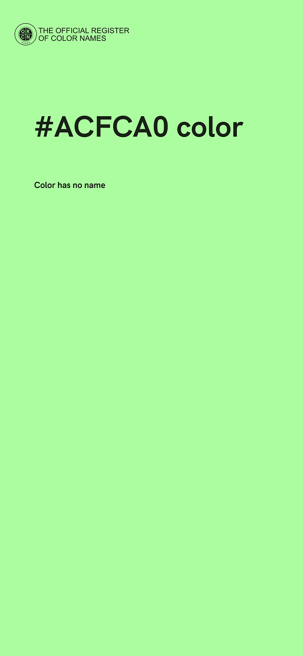 #ACFCA0 color image