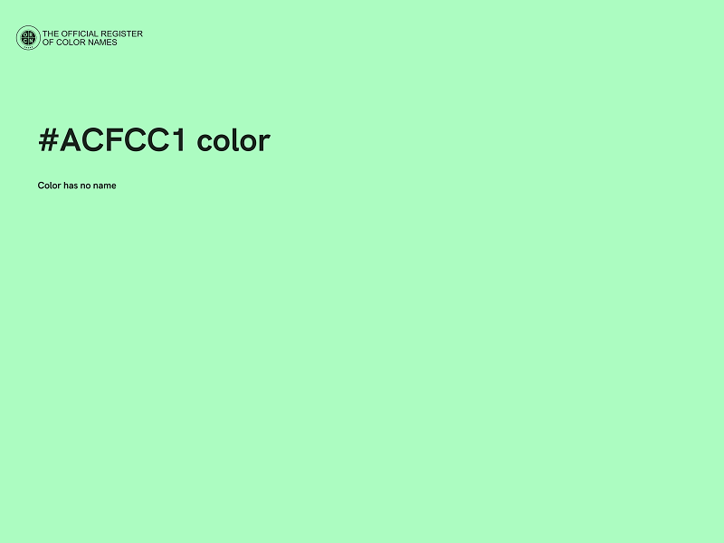 #ACFCC1 color image
