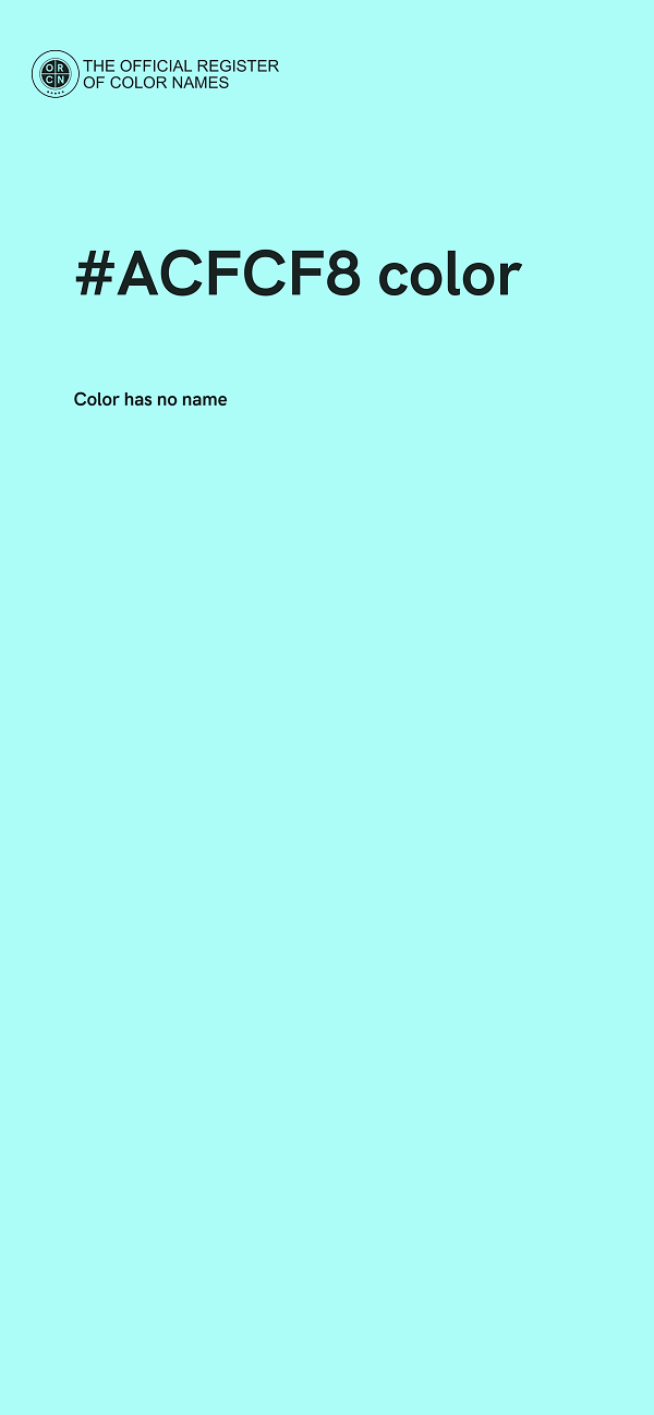 #ACFCF8 color image
