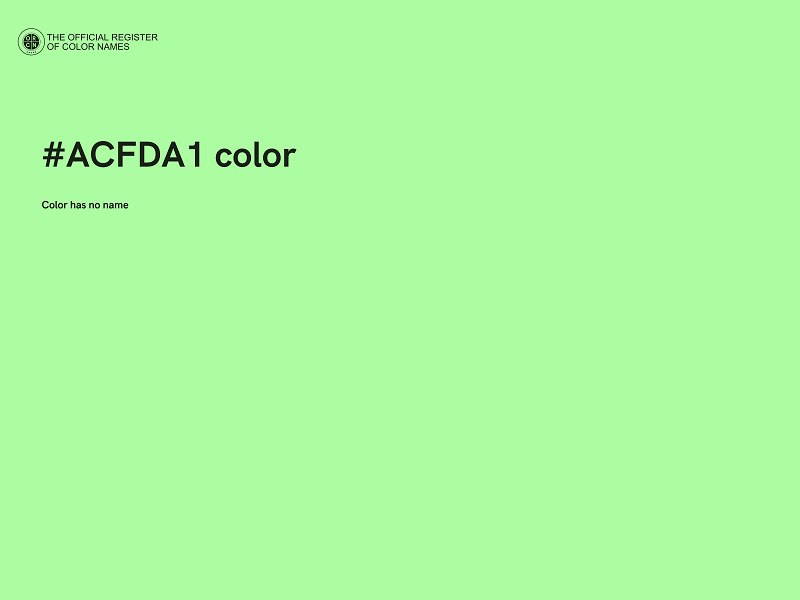 #ACFDA1 color image