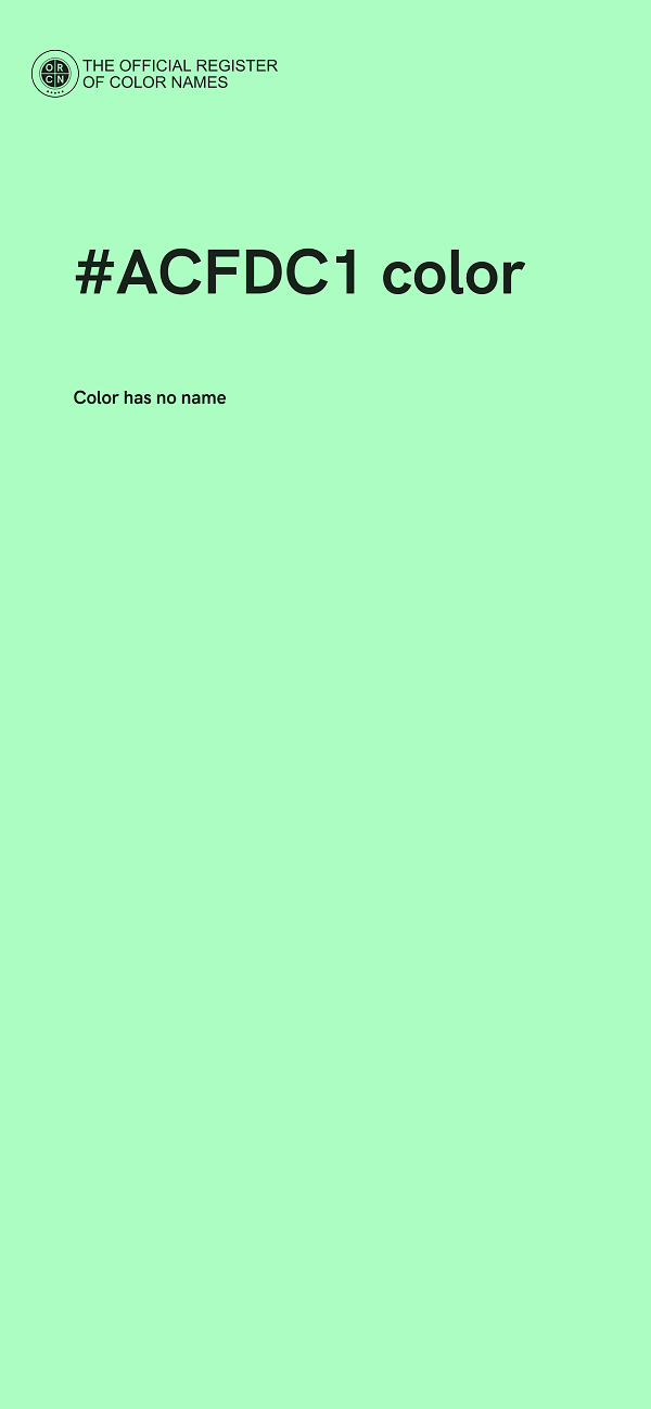 #ACFDC1 color image
