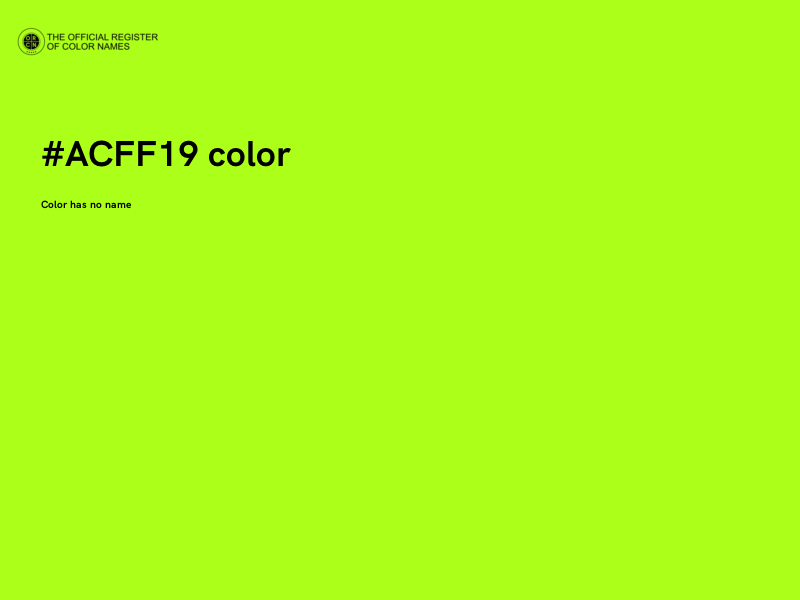 #ACFF19 color image