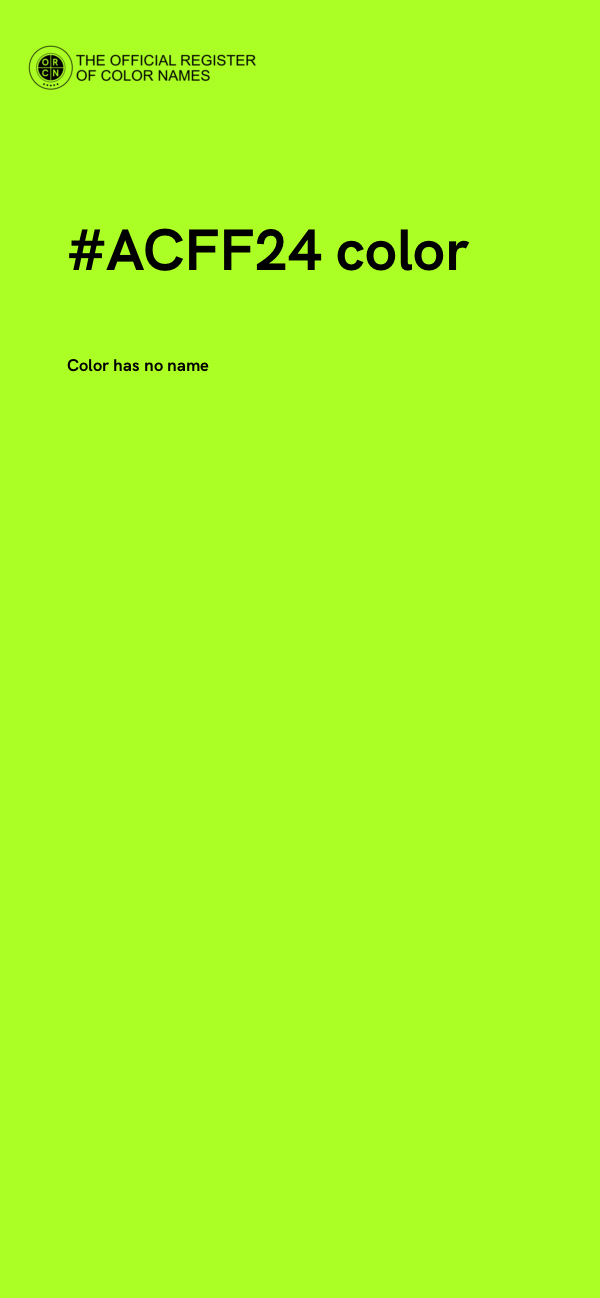 #ACFF24 color image